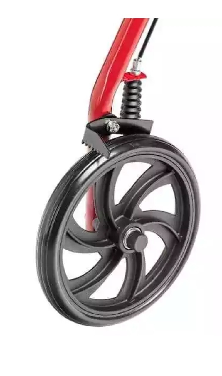 Drive Medical Four Wheel Rollator Rolling Walker Fold Up Removable Back Red