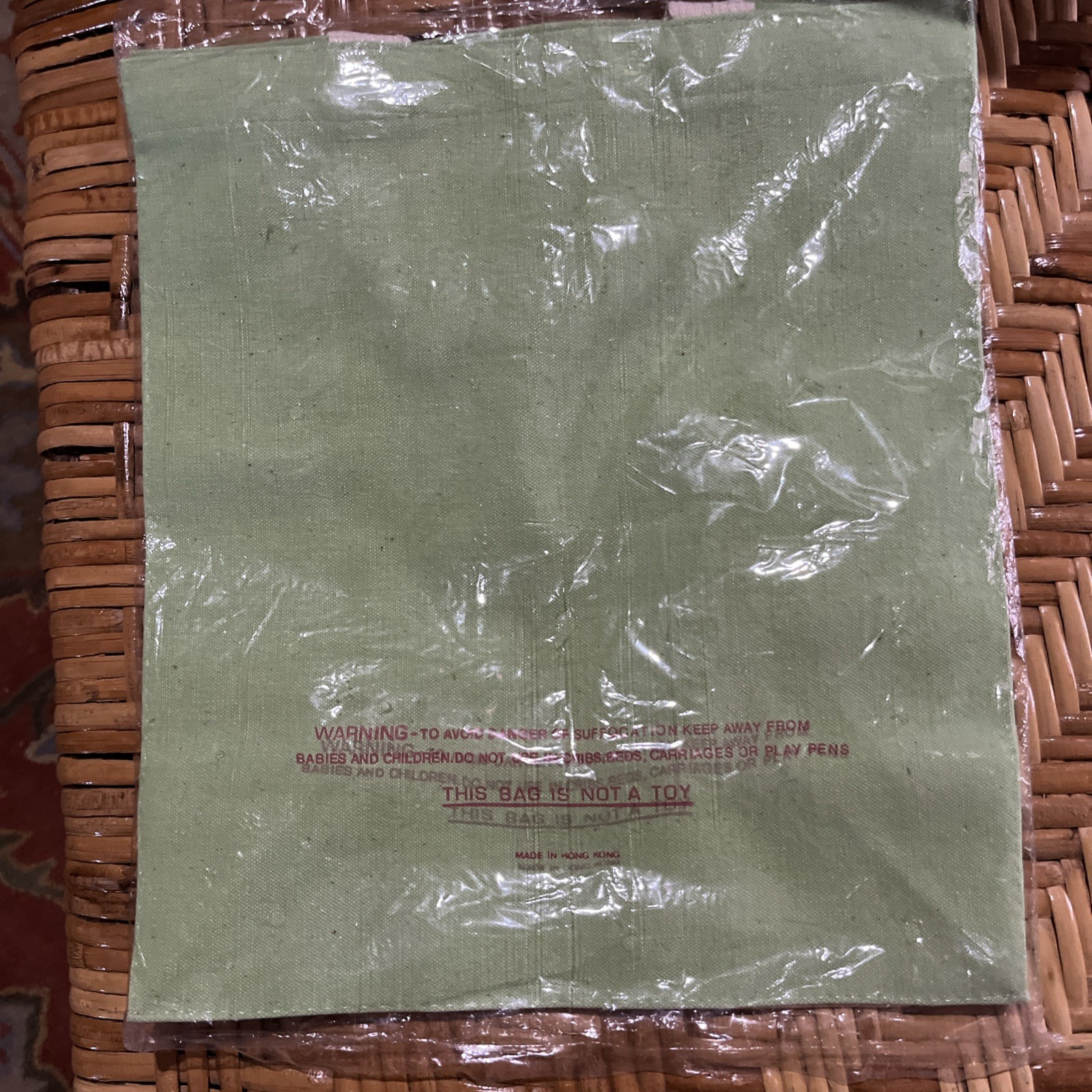 Joan Walsh Anglund 60/70’s Vintage GROCERY Cotton Illustrated Tote Bag NOS