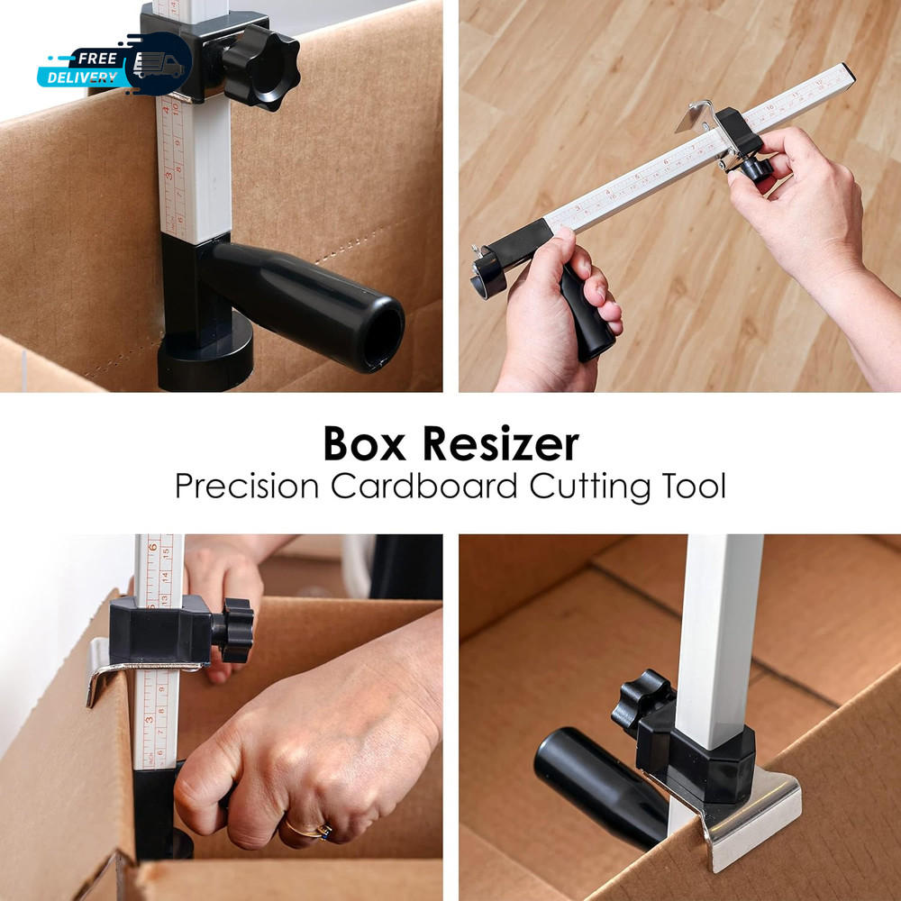 Box Resizer Tool with Scoring Wheel - Cardboard Box Reducer