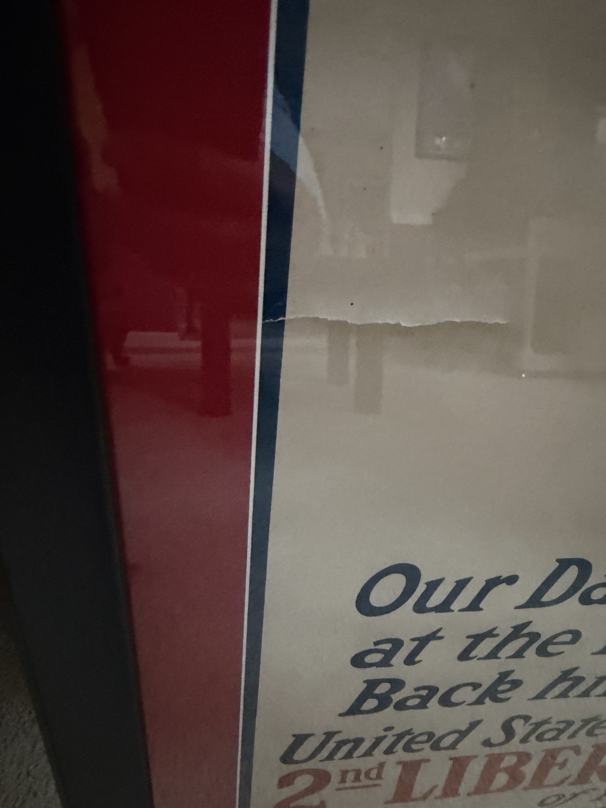 WWI 2nd Liberty Loan Original Poster (Dewey Artist 1917) Framed