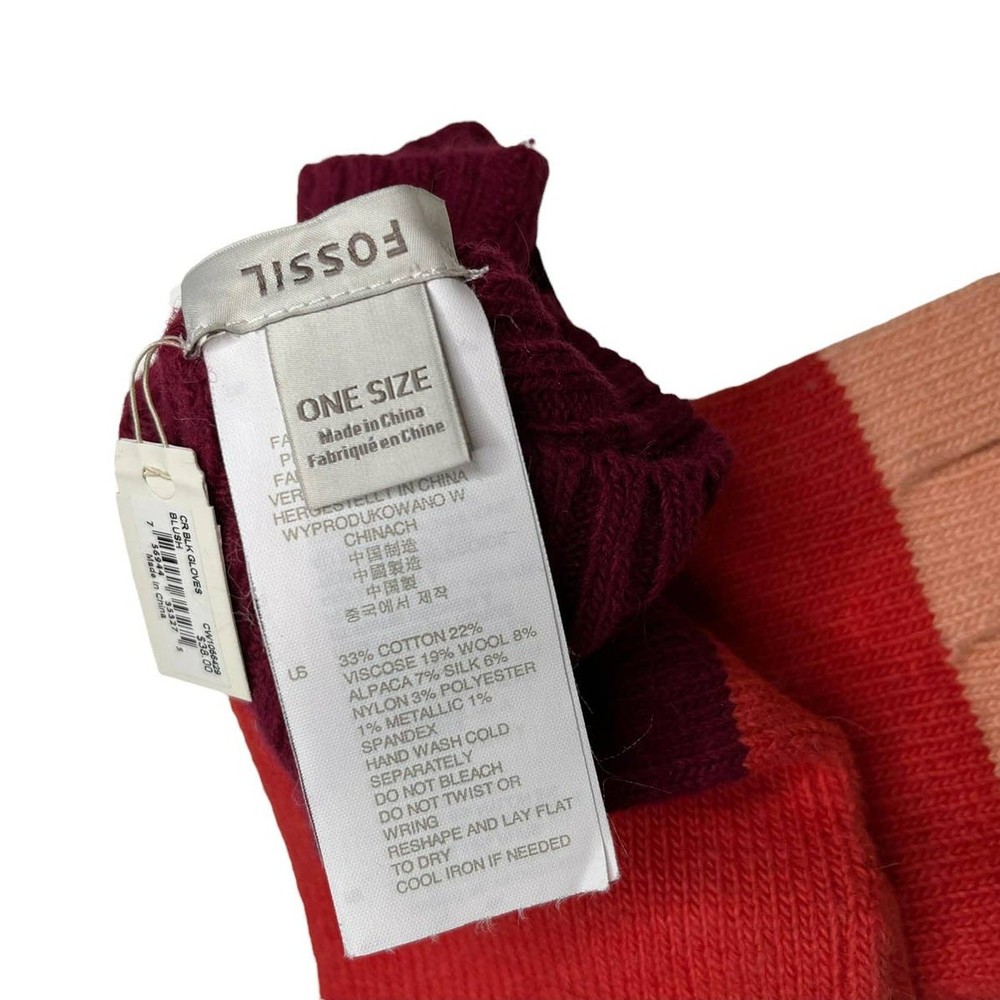 NWT Fossil Colorblock Gloves