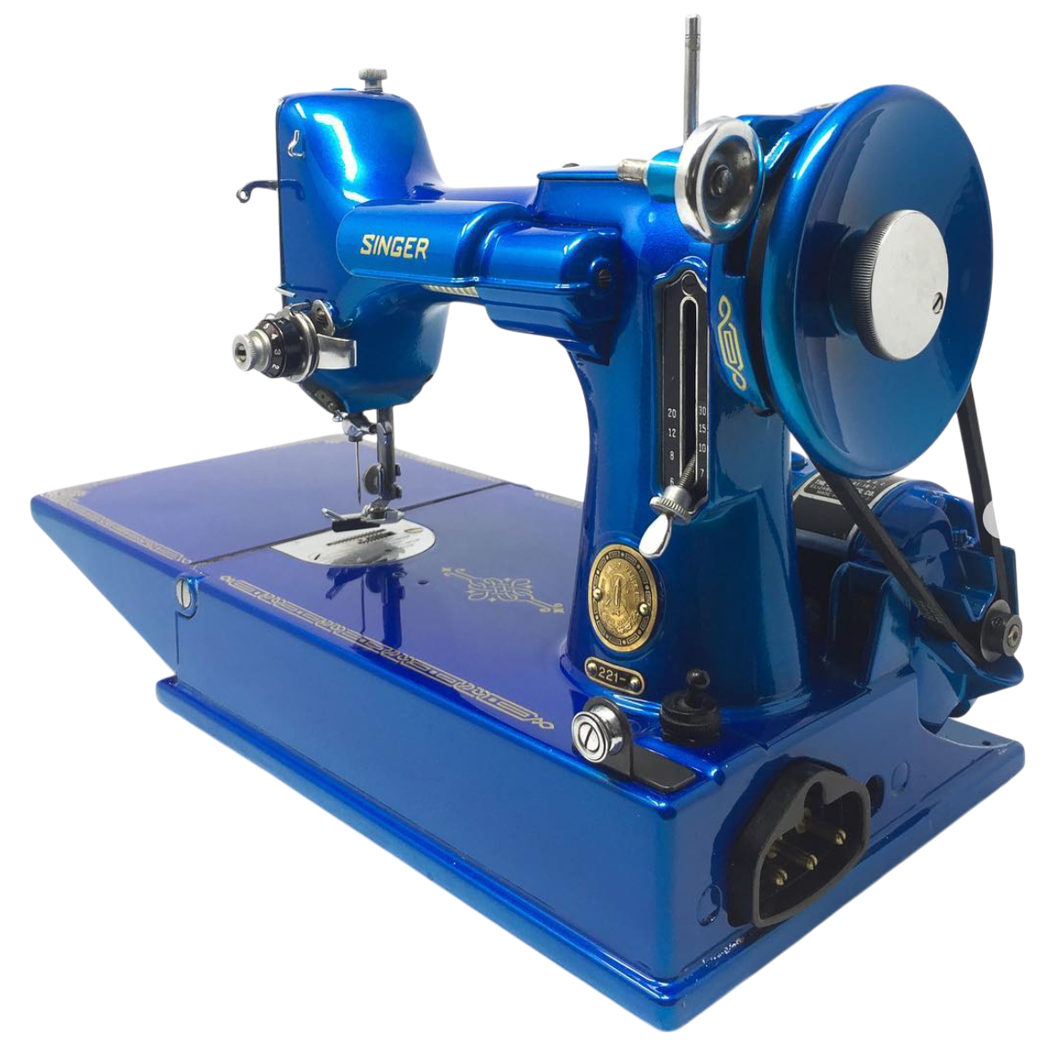 Singer Featherweight 221 Sewing Machine Custom Painted Color of Choice