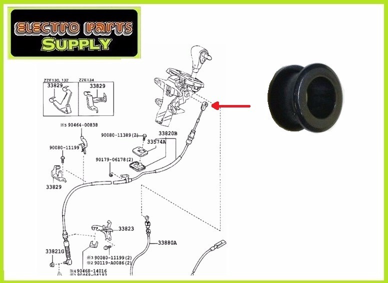 Montero 2001-2006 Automatic Transmission Shifter Cable Bushing