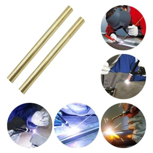 8PCS Solid Brass Rods 5/16" Diameter, 4" Length - DIY Craft Tool Kit, Lathe Bar