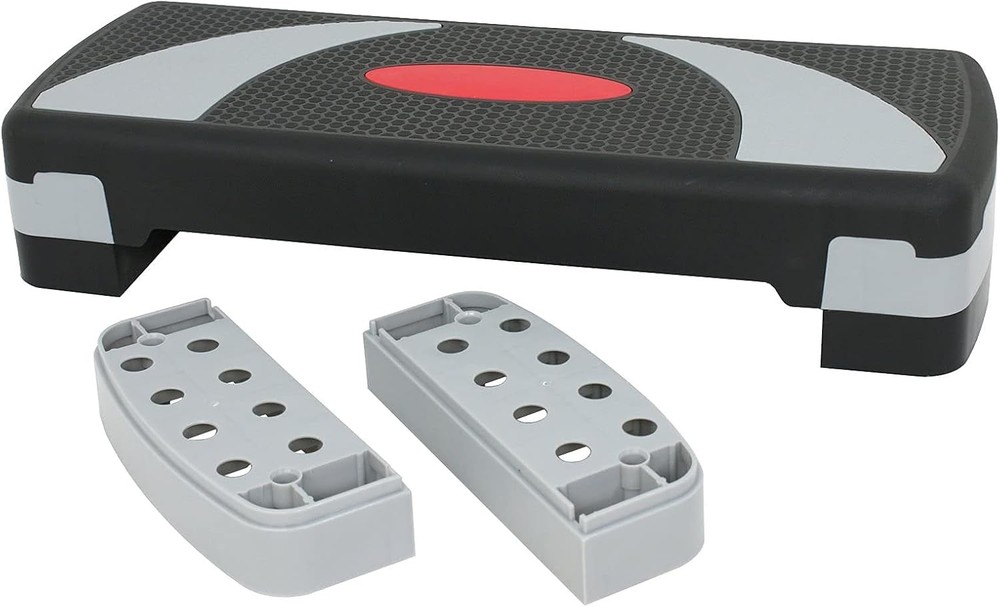 31’’ Aerobic Step Platform, Adjustable Exercise Workout Stepper with Stable Rise