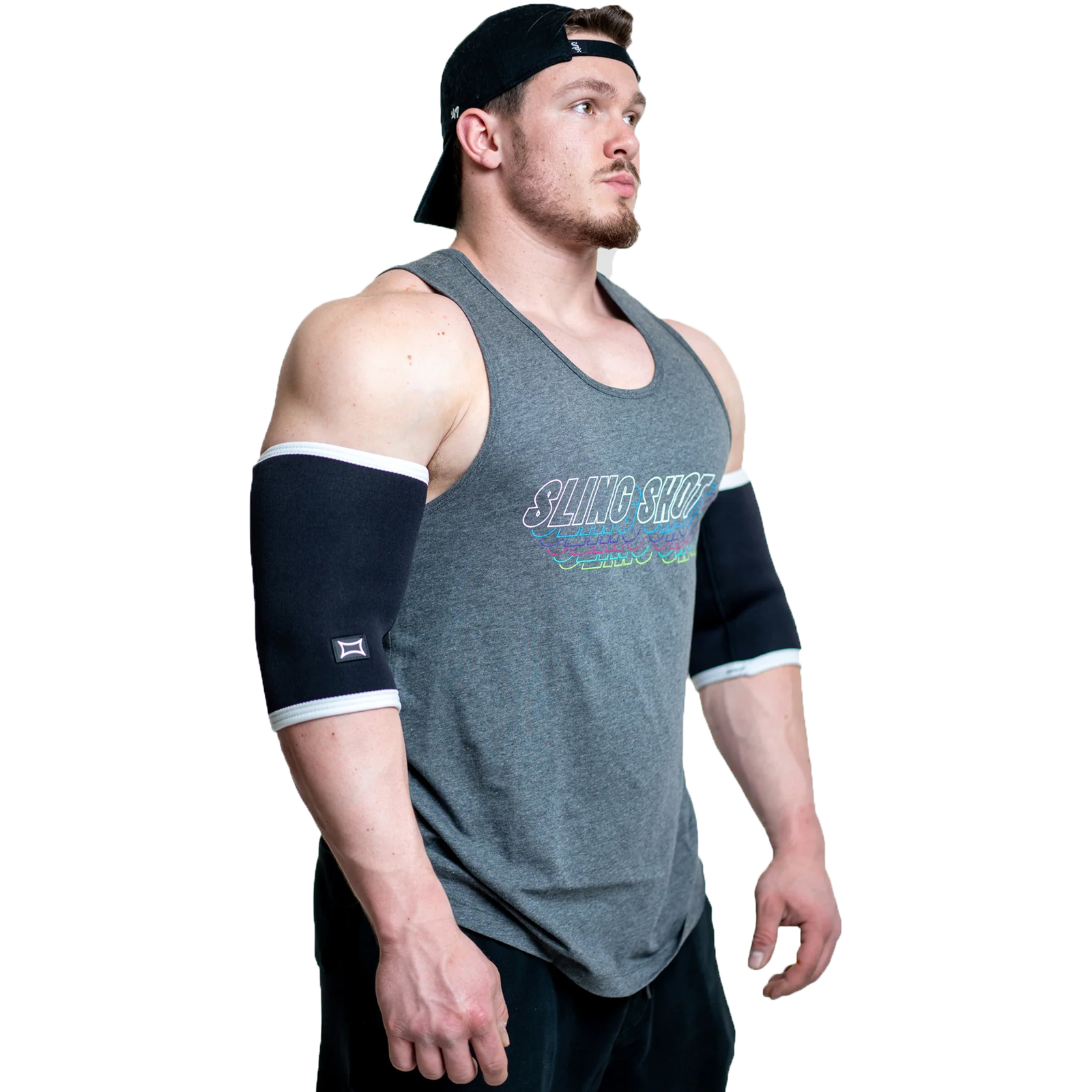 Sling Shot Compression Elbow Sleeves by Mark Bell - Black