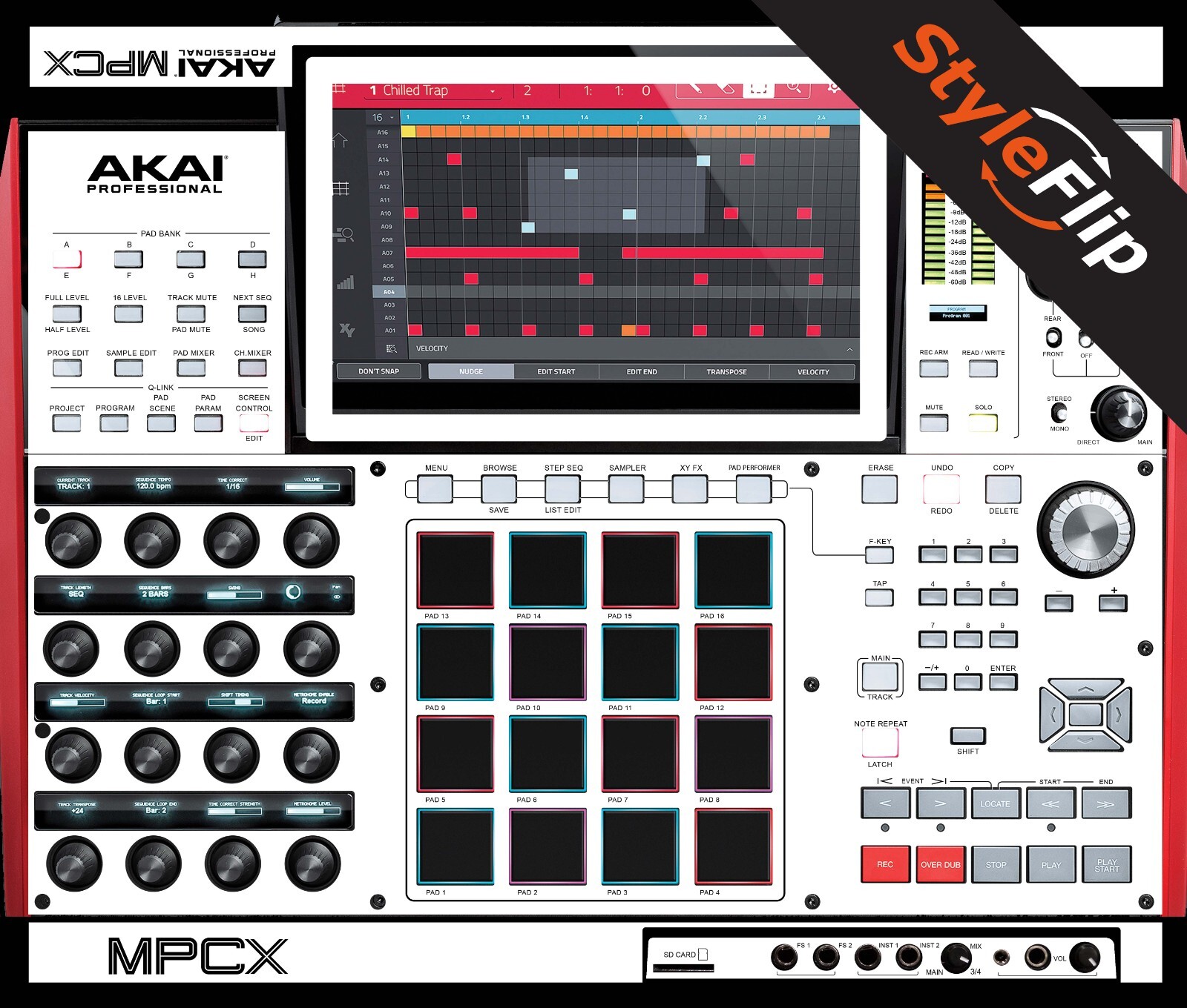 Akai MPC-X Skin | Color White | Protective Decal | StyleFlip Skins