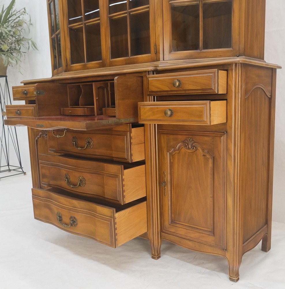 Widdicomb Solid Cherry Butlers Drop Front Leather Top Desk Breakfront MINT