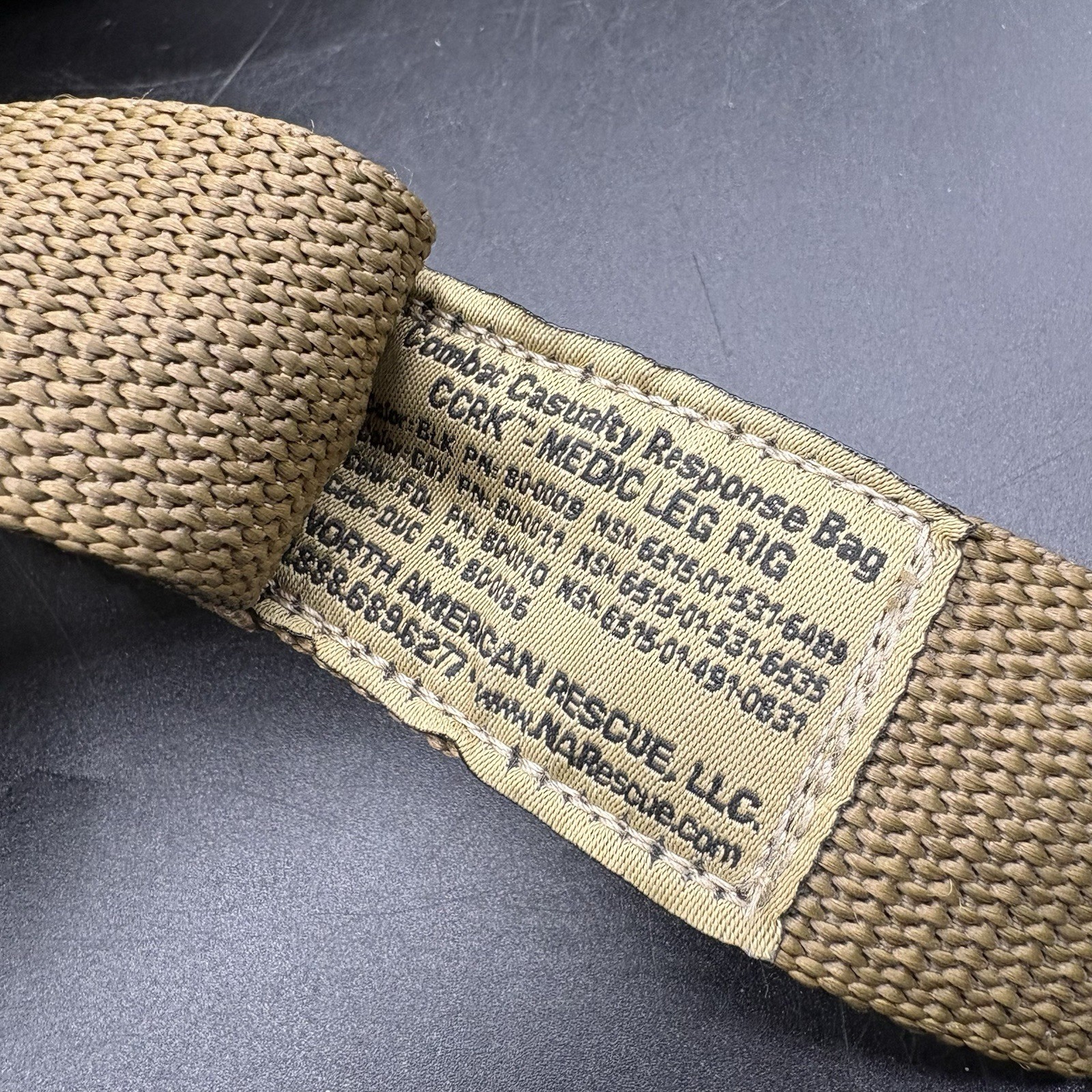 North American Rescue Medic Leg Rig Combat Casualty Response Kit Bag First Aid E