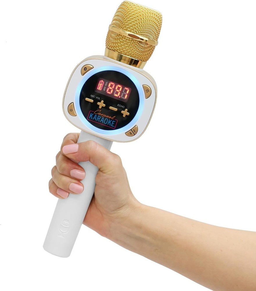 Carpool Karaoke The Mic 1.0 Bluetooth Wireless Karaoke Microphone System