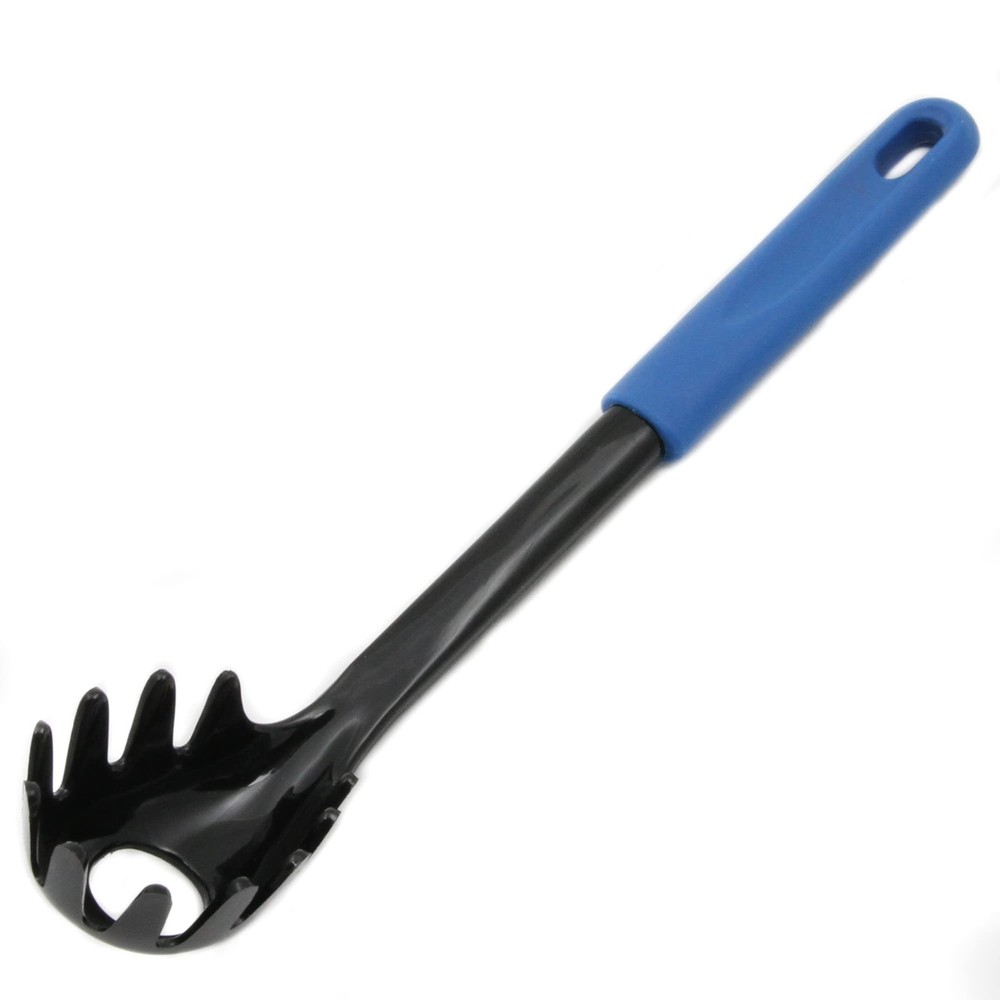 Chef Craft Basic Nylon Pasta/Spaghetti Fork, 11.5 inch, Blue/Black