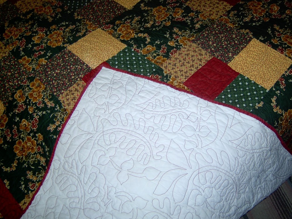Oversize Queen Hand Made 5 Patch Quilt 97x98