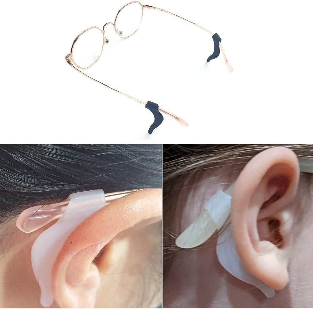 8Pcs Anti Slip Glasses Ear Hooks Clip Tip Eyeglasses Holder Safety Retainer Grip