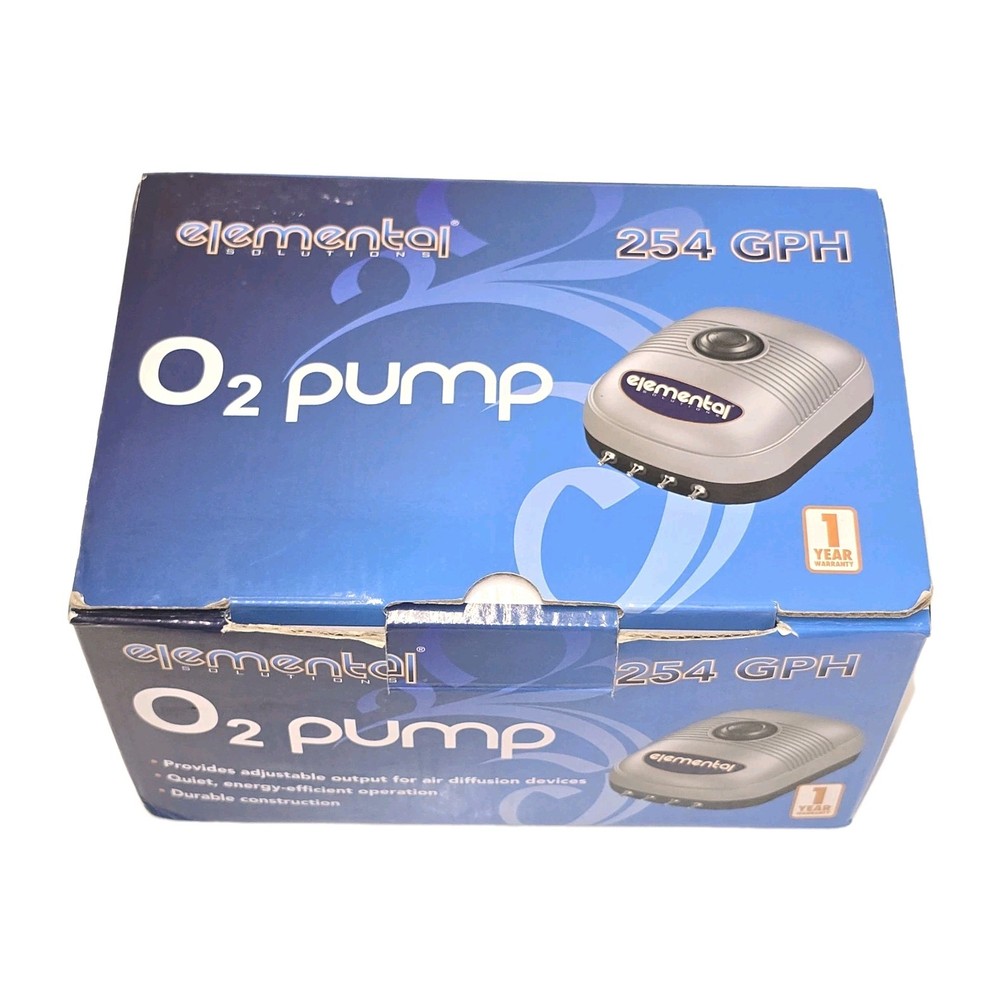 Elemental Solutions 02 Pump EOP232 254GPH Outlet-Pond Aquarium Hydroponics