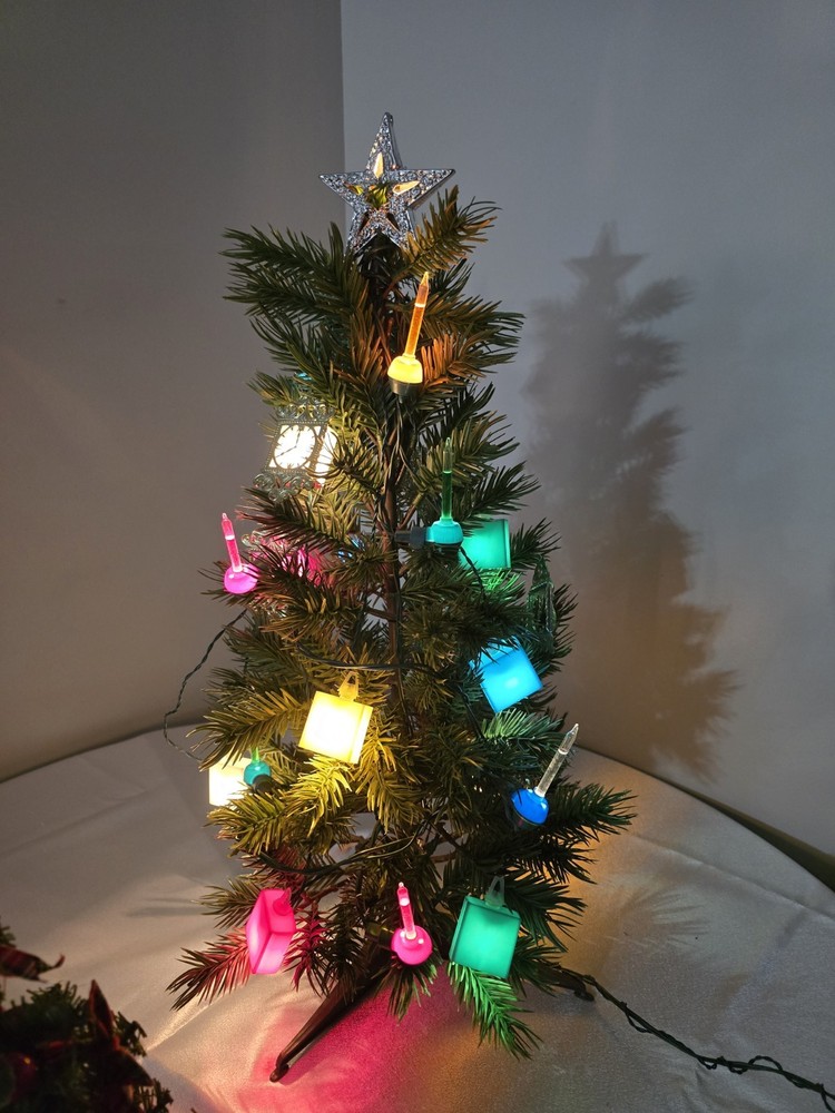 21" Artificial Christmas Tree with 3 Various light types