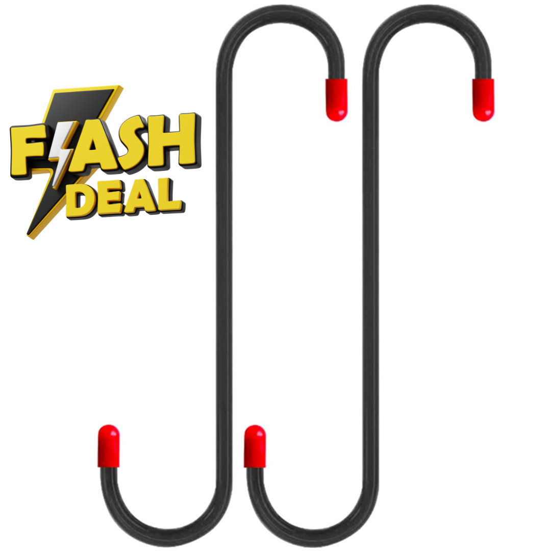 2 PCS Brake Caliper Hanger Hooks with Red Rubber Tips,Auto Brake Caliper Comp...