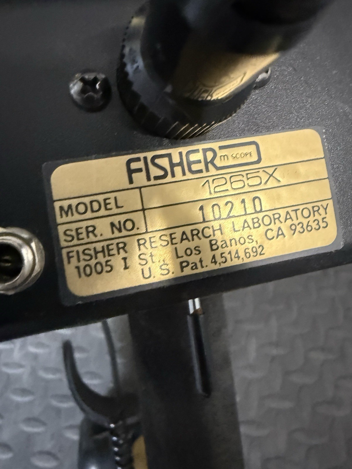 Fisher M-Scope 1265-X Metal Detector Tested Works W/ Carrying Bag & Headphones