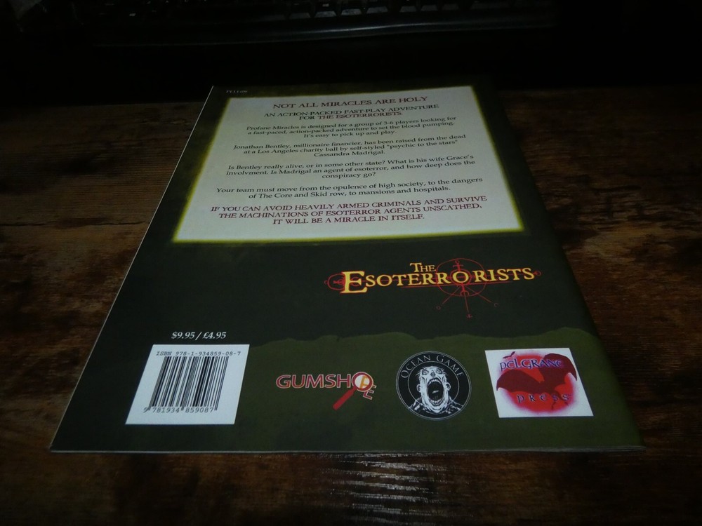 The Esoterrorists: Roleplaying Game: Profane Miracles