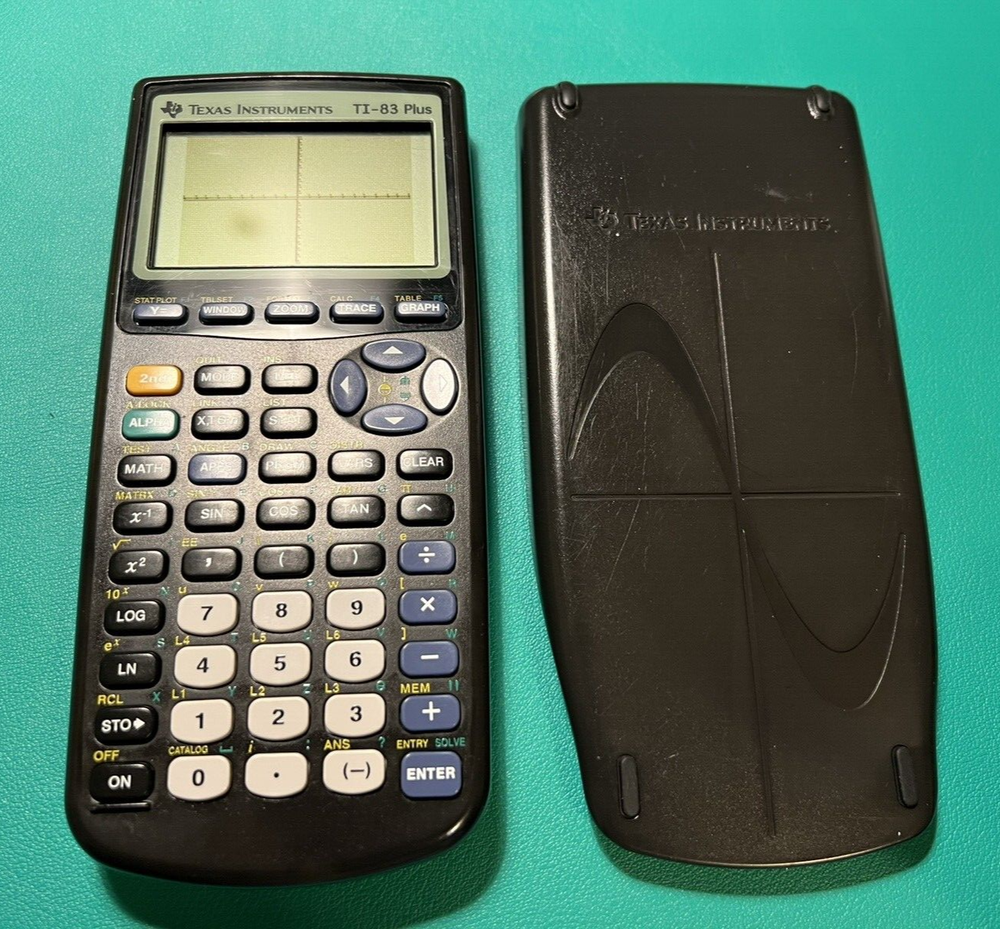 Texas Instruments TI-83 Plus Graphing Calculator -Tested - Dark Spot on Screen
