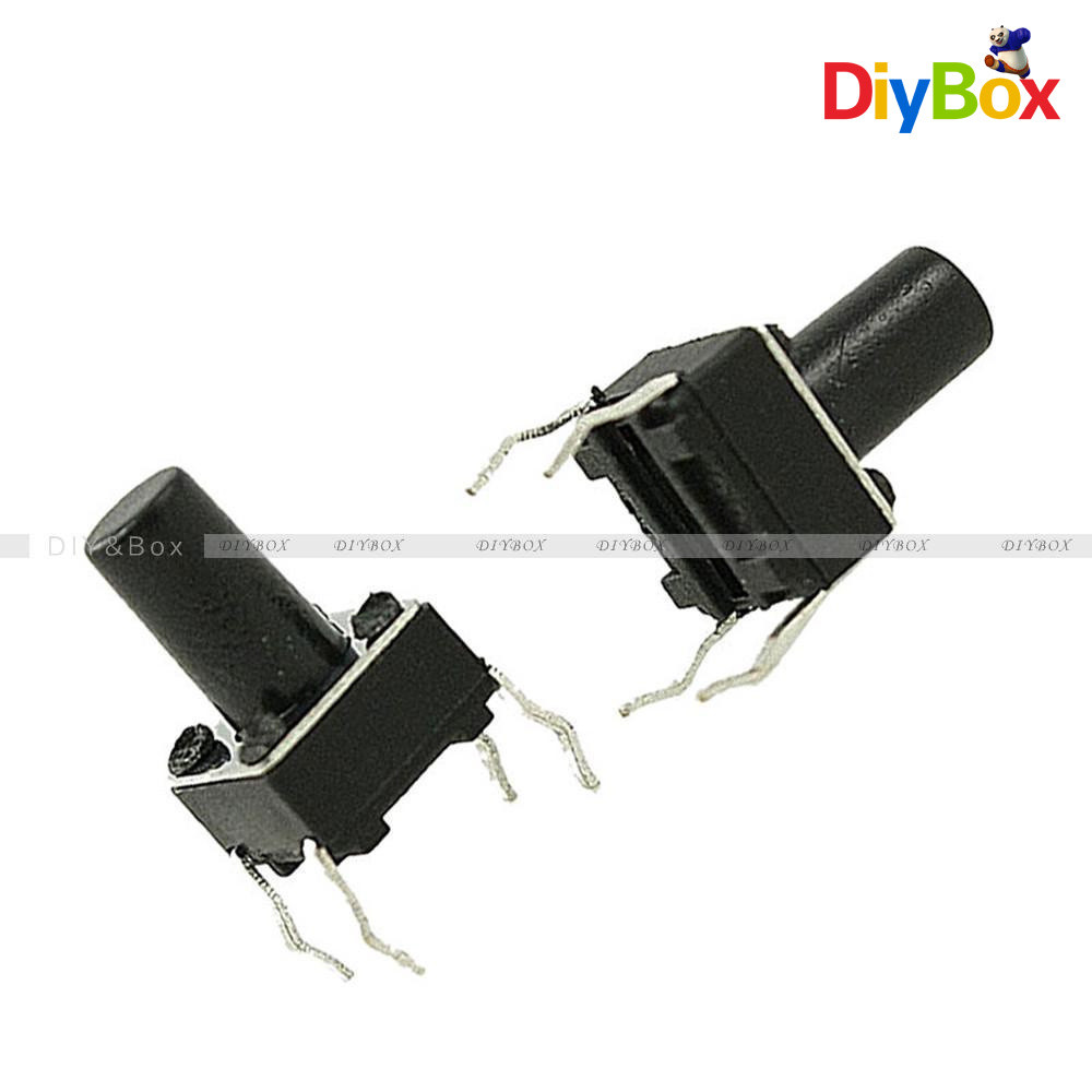100PCS 6x6 3.1mm-13mm SPST Mini Micro Momentary Tactile Push PCB Button Switch