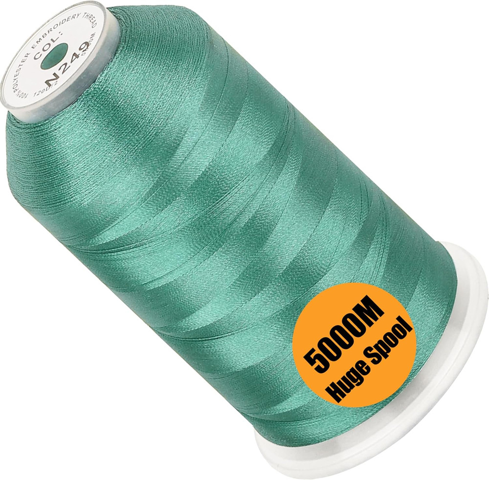 - Single Huge Spool 5000M Each Polyester Embroidery Machine Thread 40WT for Comm