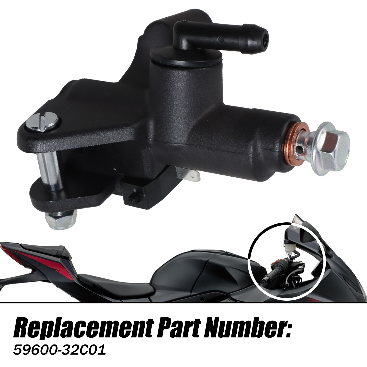 Front Brake Master Cylinder Pump 7/8" for Suzuki GSXR 600 750 1000 TL1000R 1000S