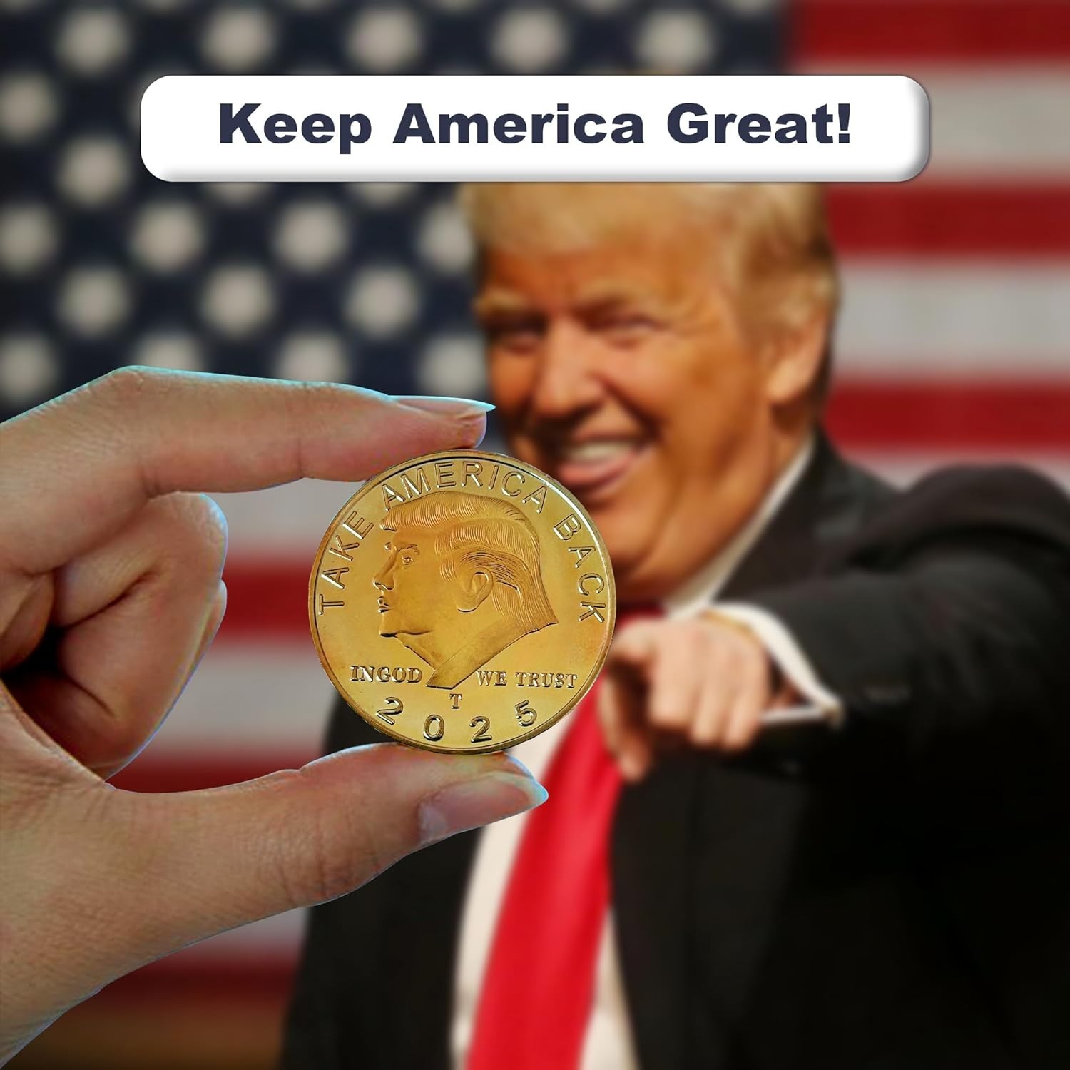 2026 President Donald Trump Commemorative Metal Coin New
