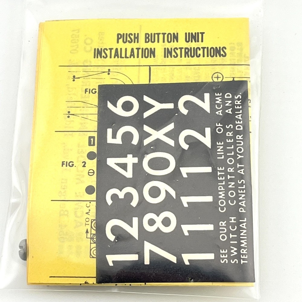 Acme 439 Switch Controller Push Button Unit for Model Railroad Layout