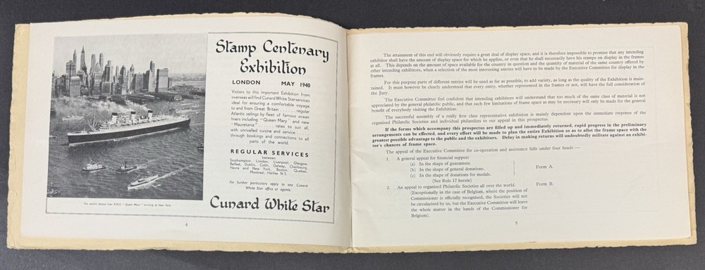 Stamp Centenary Exhibition, May 6-11, 1940, Royal Philatelic Society, Catalog