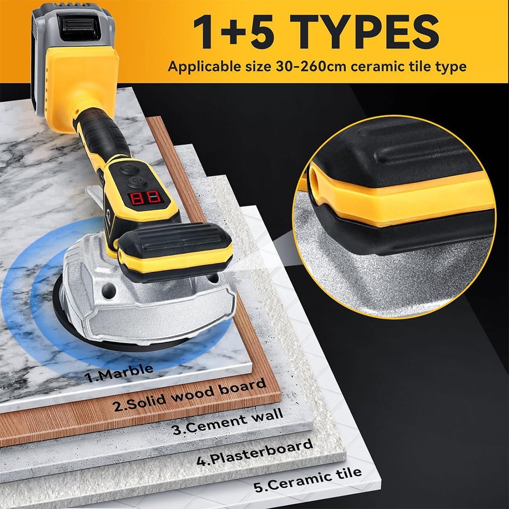 Tile Vibration Leveling Machine for Dewalt 18V 20V Battery Tiler Vibrator Tools