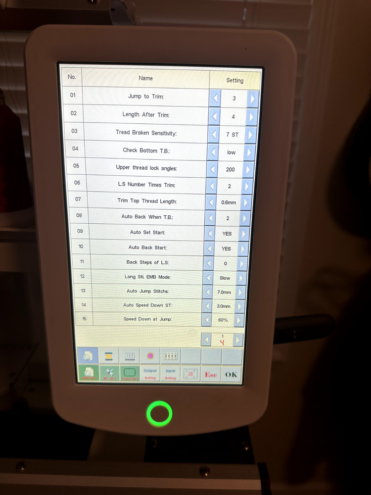 15 Needle Embroidery Machine Computerized BAi THE MIRROR 1501