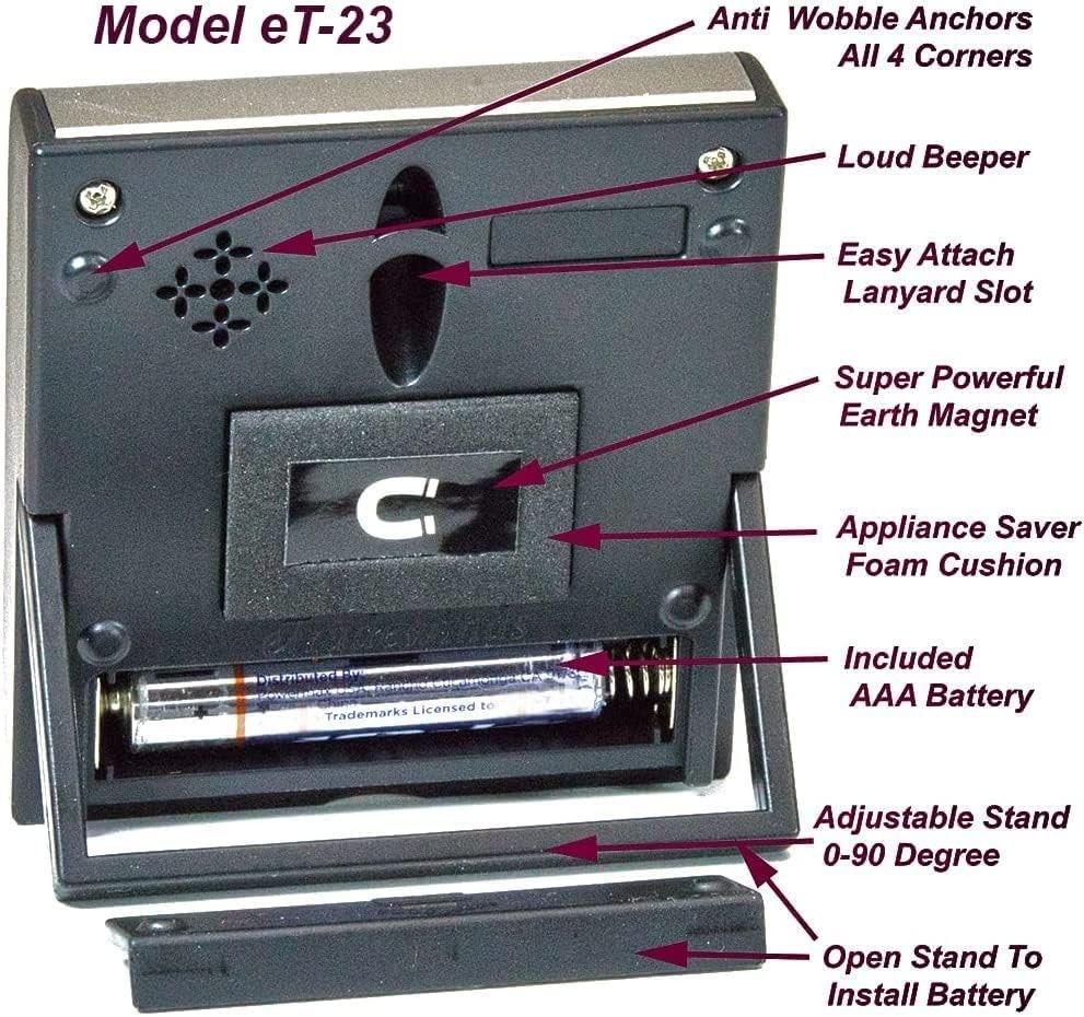 Strong Magnetic Timer with Lanyard Attachment