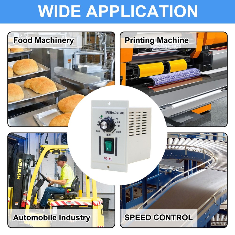 AC 110V DC 0-90V Motor Speed Controller with Adjustable Knob