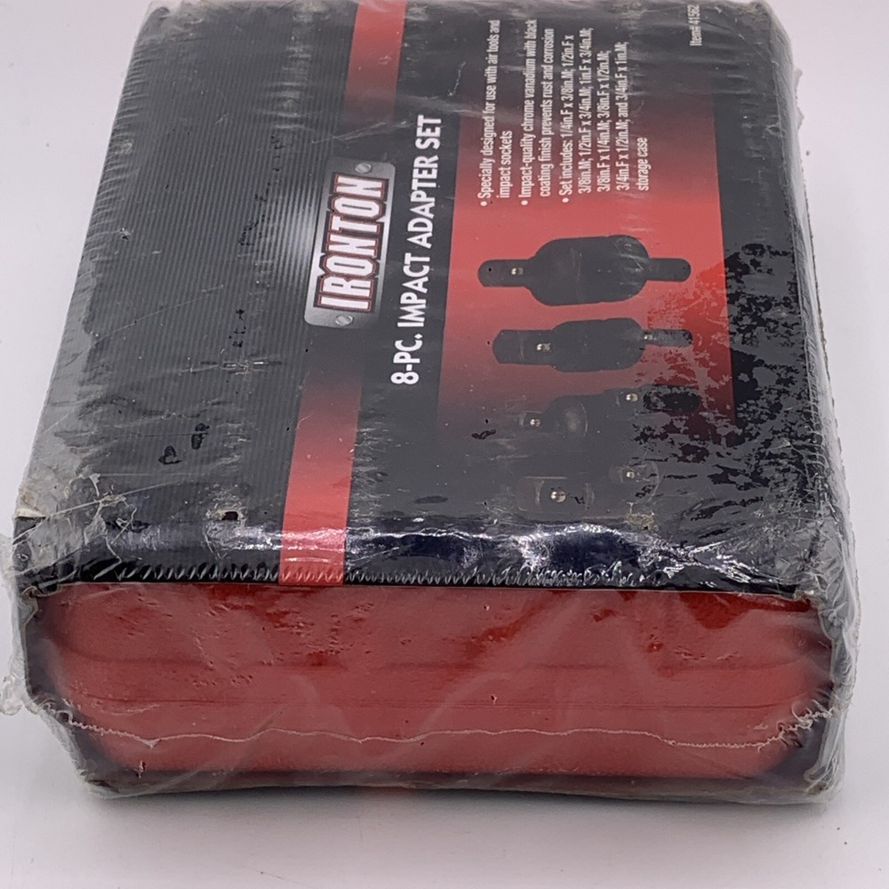 8 Piece Impact Adapter Set Ironton Northern Tool Red Case