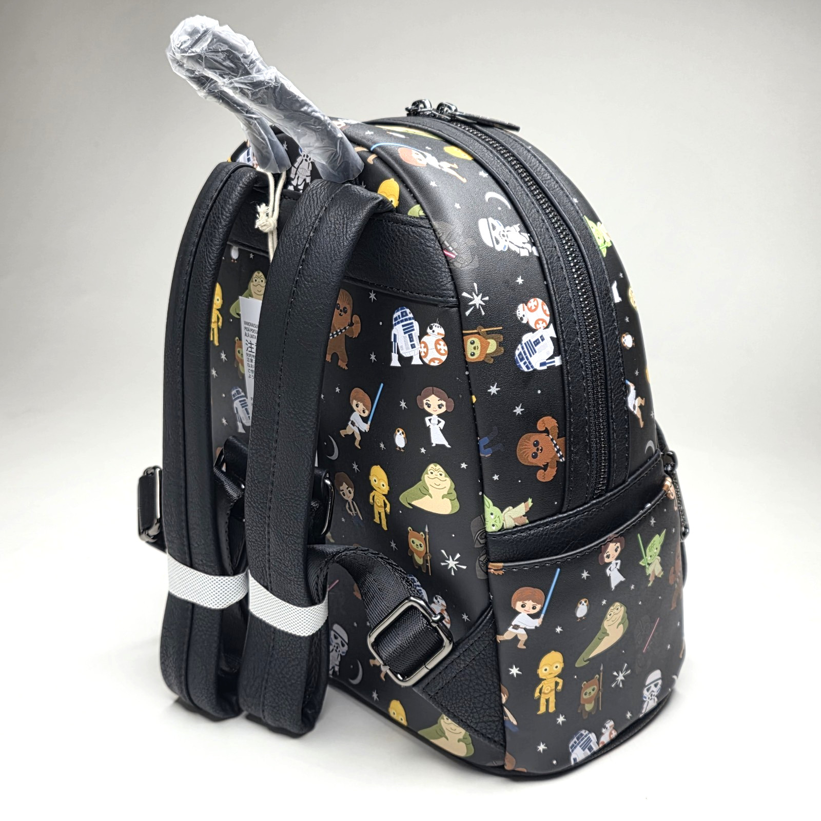 Disney Parks Loungefly Star Wars Characters Mini Backpack Black NWT 2024