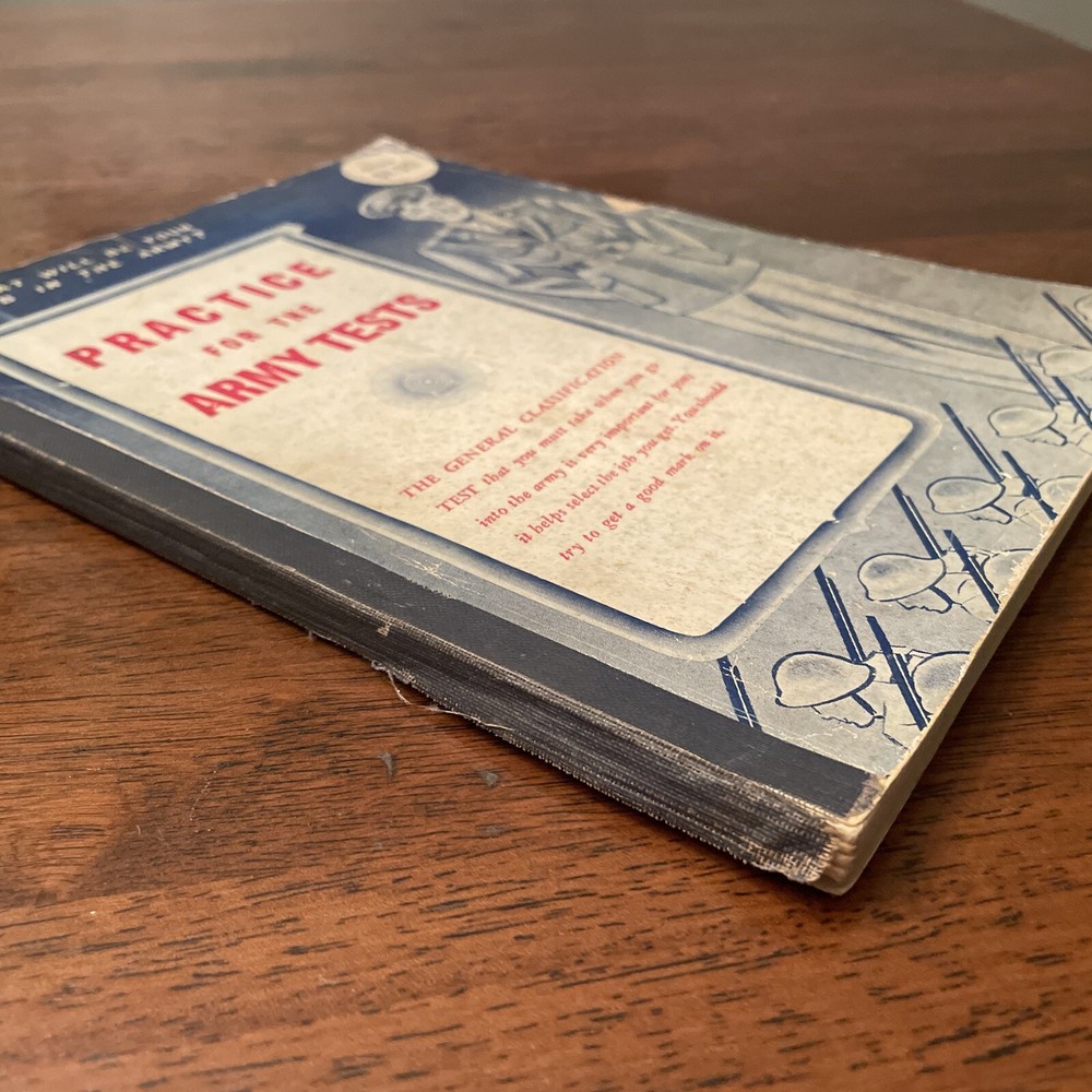 1942 ARCO Practice For Army Tests General Classification Test Vtg Book