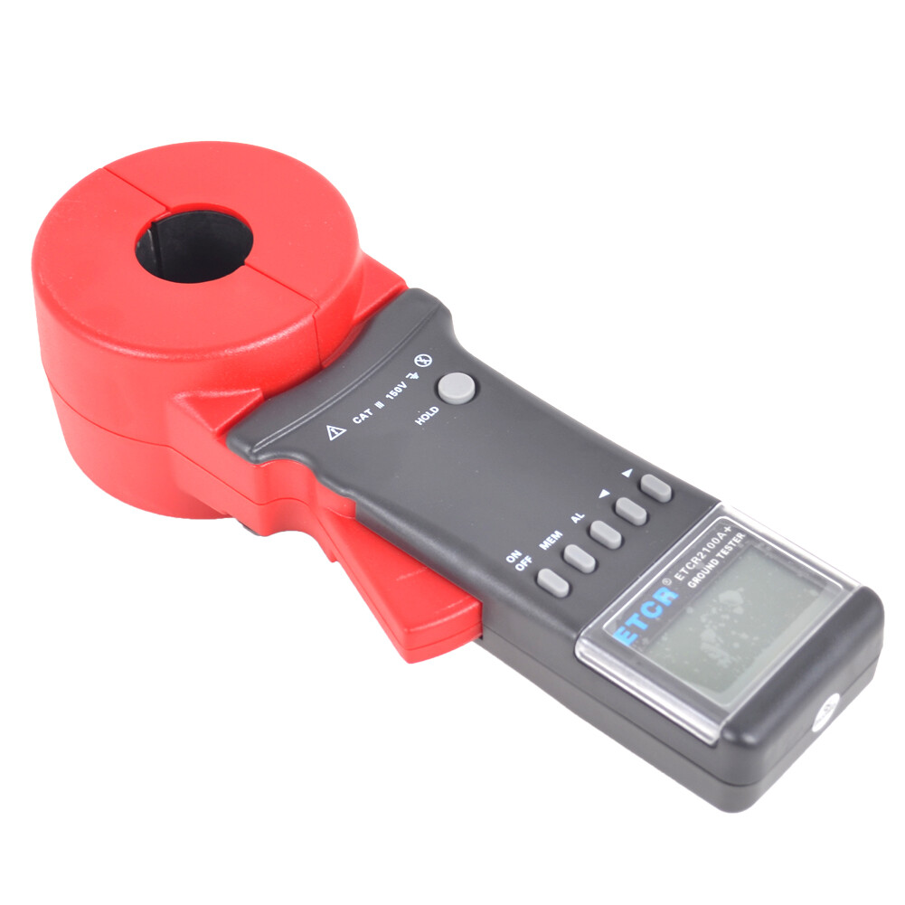 ETCR2100A+ Digital Clamp On Ground Earth Resistance Tester Meter 0.01-200 ohm