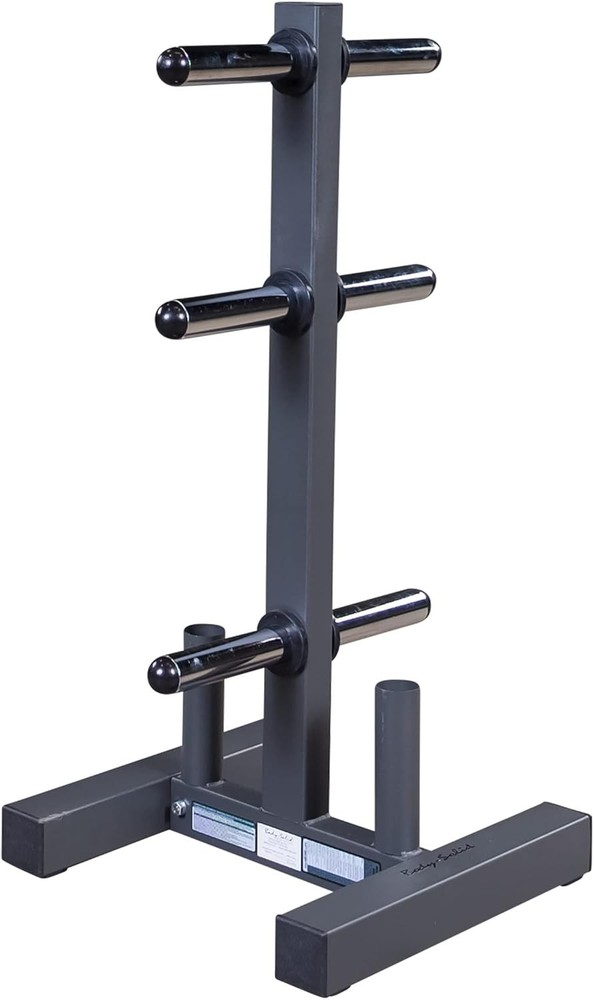 Body-Solid (WT46) 6-Post Olympic Weight Tree & Bar Holder - Durable Plate Rack