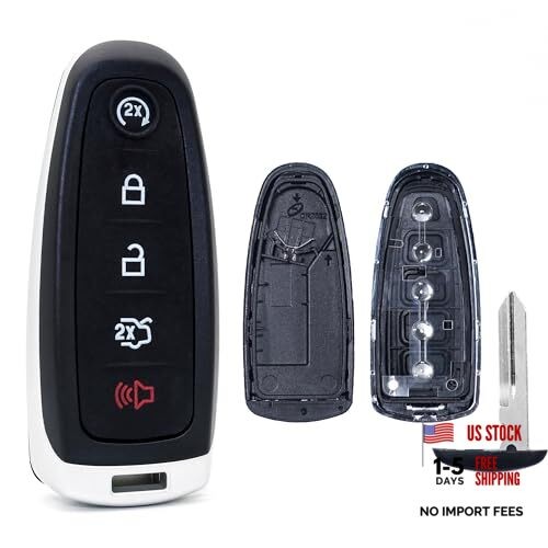 Key Fob Shell Case Replacement Fits for Ford Edge Explorer Focus Taurus Flex