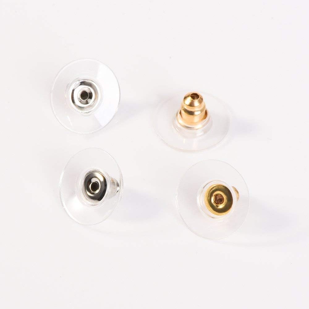 200 Pcs Earring Backs for Droopy Ears Backs Replacements Earring Backs for Heavy
