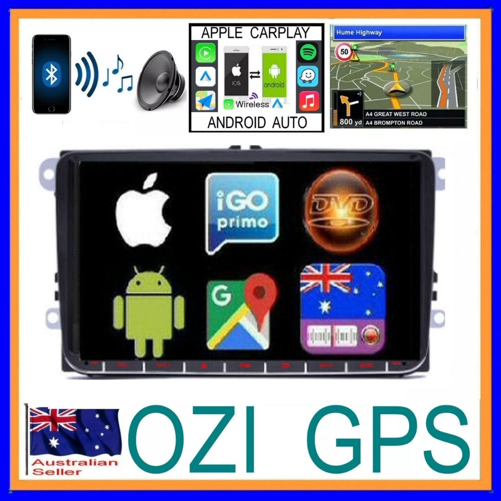 VW CADDY 2005-2015  GPS APPLE CARPLAY ANDROID AUTO ODB DAB+ TPMS DVR CAMERA