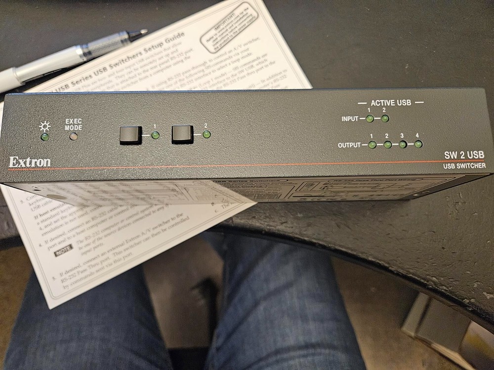Extron SW4 USB PLUS Four Input USB Switcher with Emulation 60-954-02 Box New