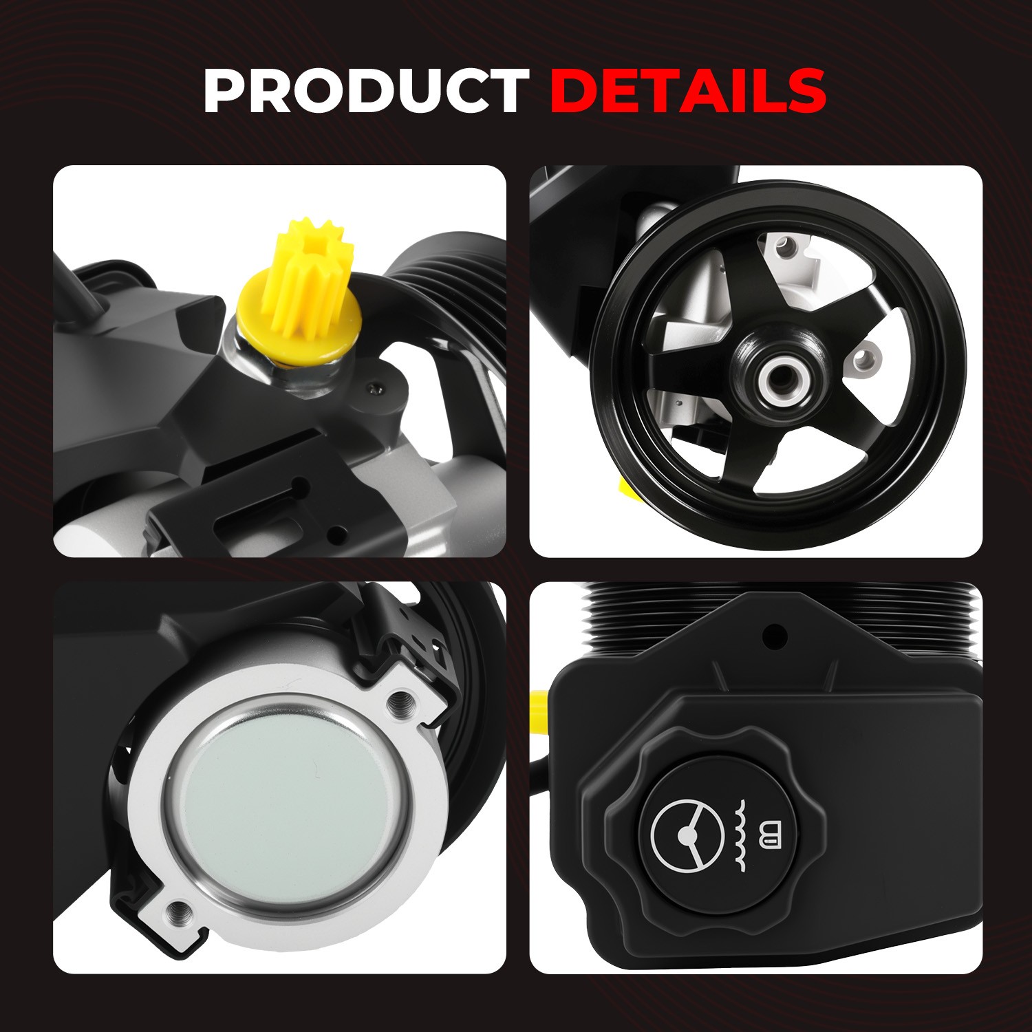 Power Steering Pump w/ Reservoir Pulley 20-69989 For Chevrolet Impala Monte 3.5L