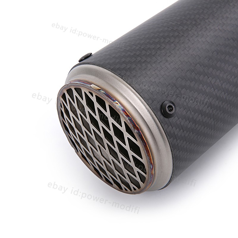 For Ducati 848 1098 1198 Exhaust Tip Mid Pipe Carbon Muffler Slip On 51MM System