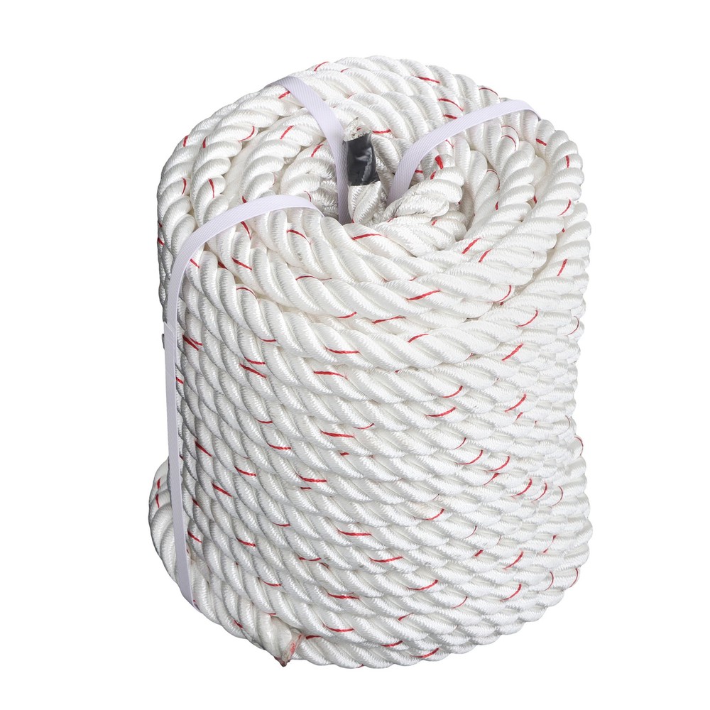 3/4" ×120ft Polyester Braided Rope 2038lbs Breaking Strength Strong Pulling