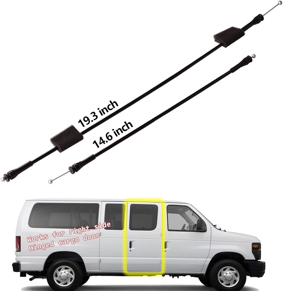 Side Door latch release cable compatible for Ford E150 E250 E350 E450 E550 van S