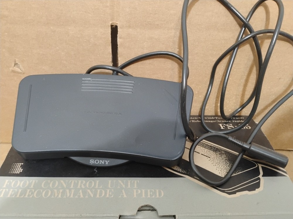 Sony FS-85 Foot Control Unit For M-2000 Microcassette Transcriber