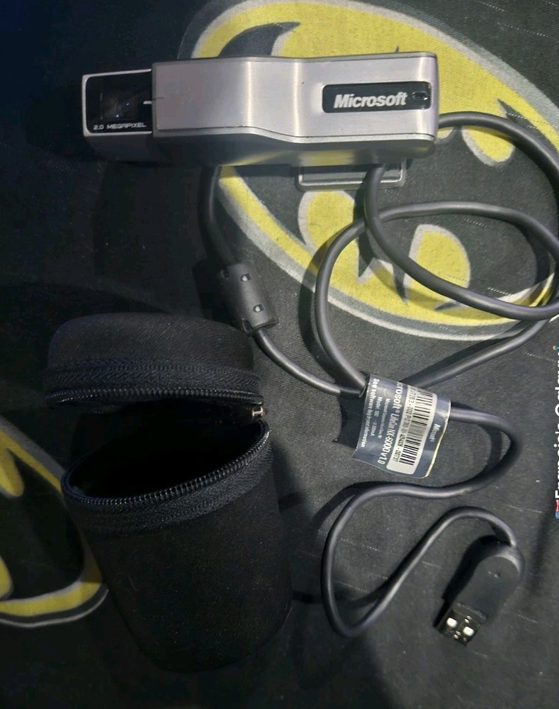 Microsoft LifeCam NX-6000 PC USB Camera Webcam With Carry Case