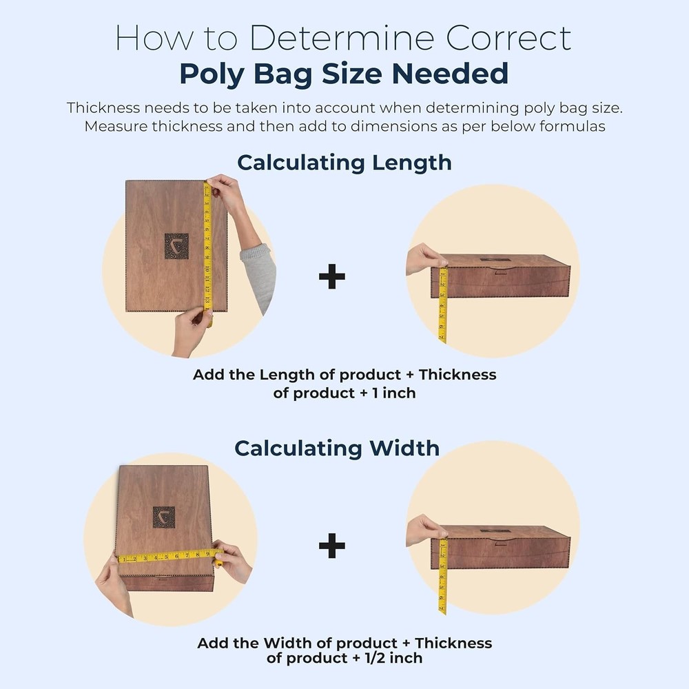 Clear Poly Bags with Suffocation Warning - 400 Count Assorted Sizes - Resealable