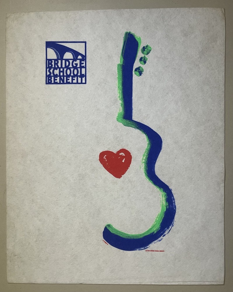 Bridge School Benefit White Cloth Printers Proof for T-Shirts